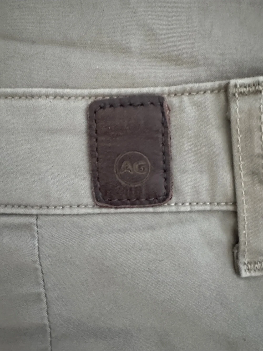 AG Adriano Goldschmied Lux Khaki Tan Tailored Trouser Men's 34x34 Chino Pants